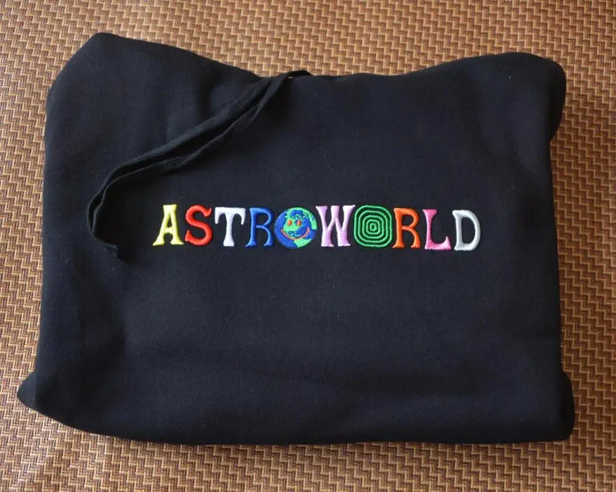 Astroworld Rainbow Embroidered Hoodie