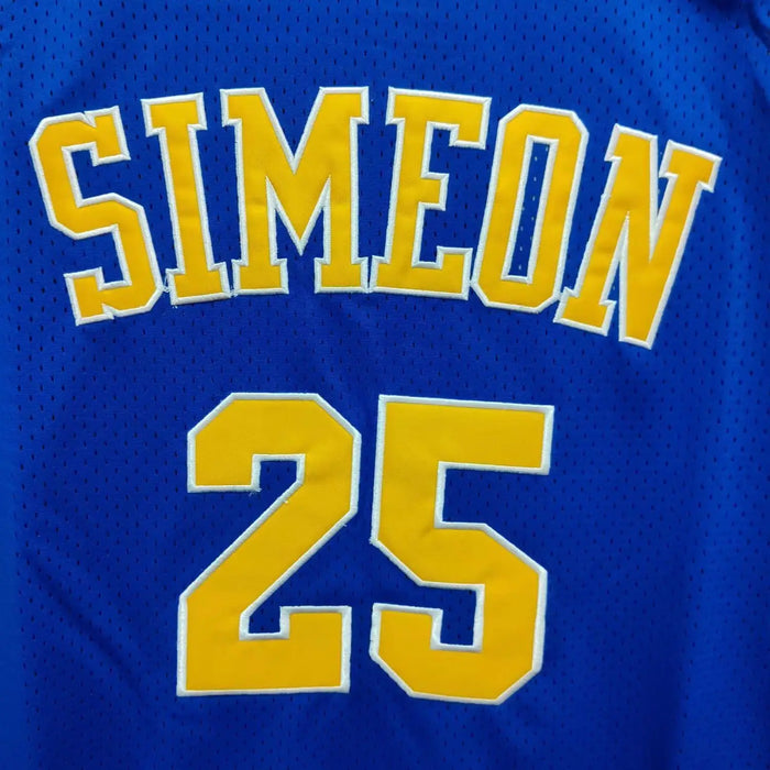 #25 Simeon Derrick Rose High School Basketball Jersey