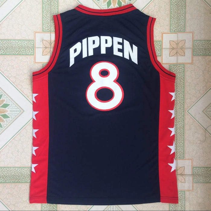 1996 Dream Team #8 Scottie Pippen Basketball Jersey