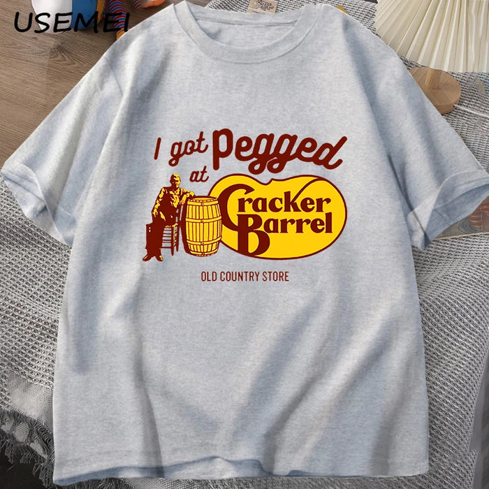"I Got Pegged At Cracker Barrell" Graphic T