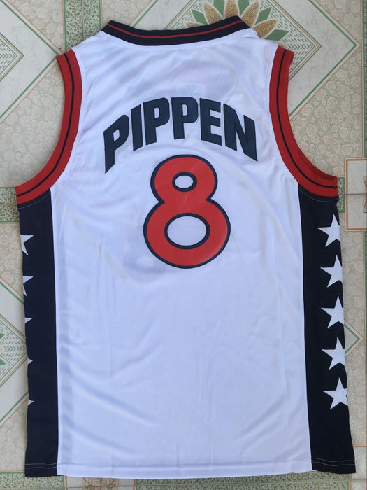 1996 Dream Team #8 Scottie Pippen Basketball Jersey