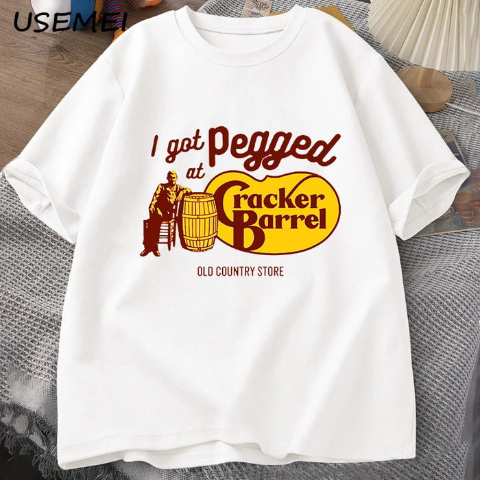 "I Got Pegged At Cracker Barrell" Graphic T